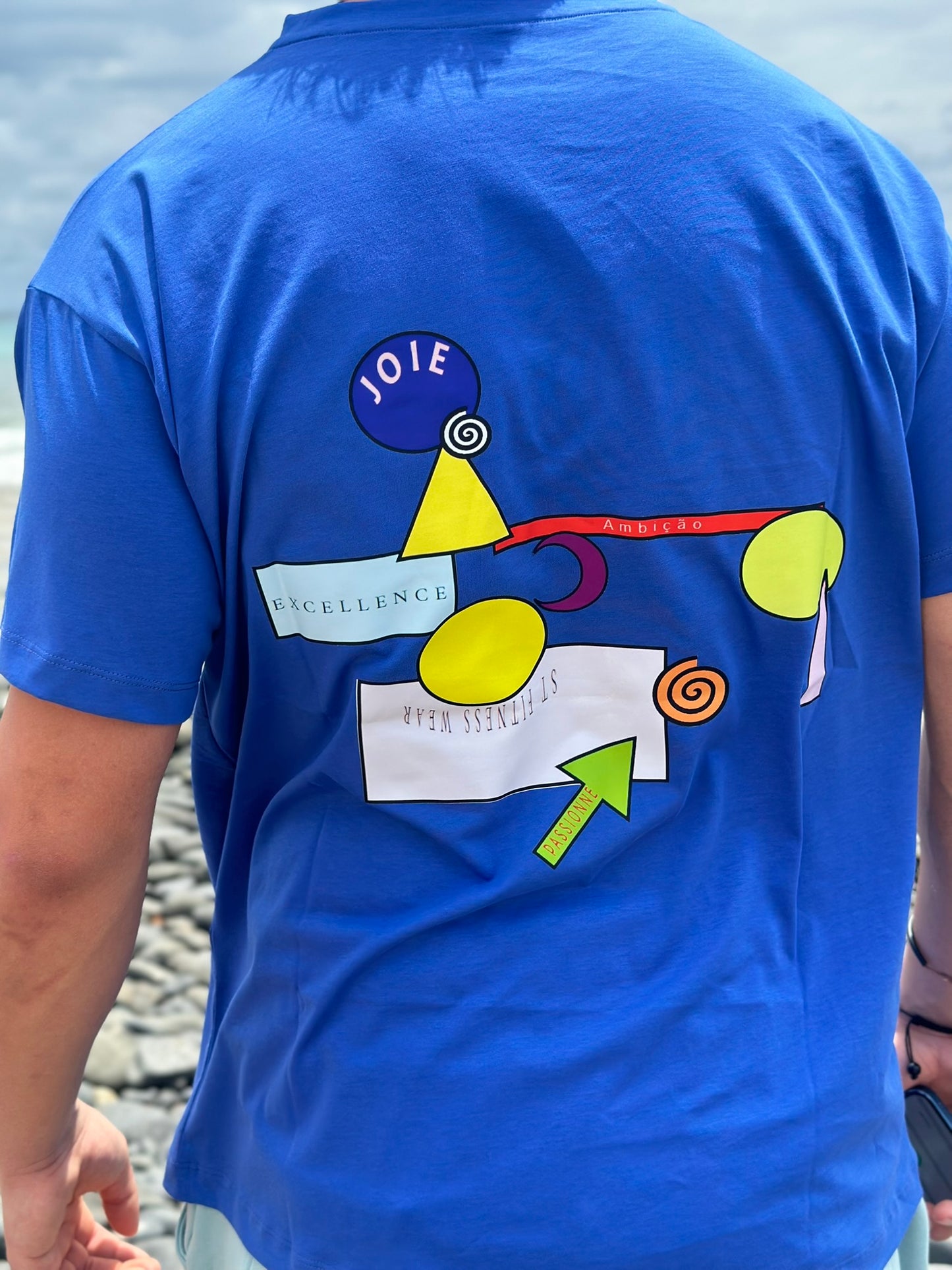 T-Shirt Azul Esc Geo