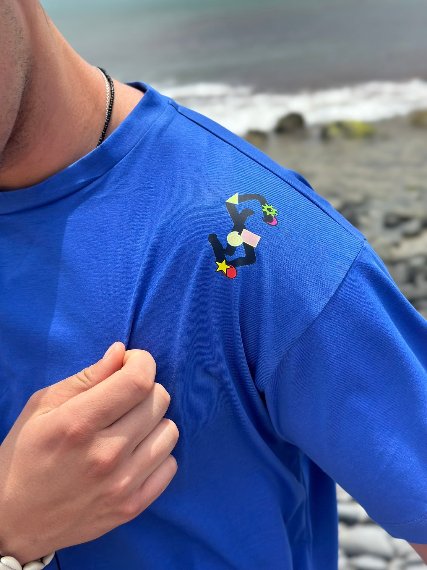 T-Shirt Azul Esc Geo