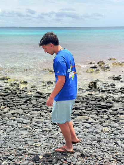 T-Shirt Azul Esc Geo