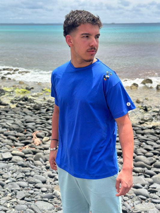T-Shirt Azul Esc Geo